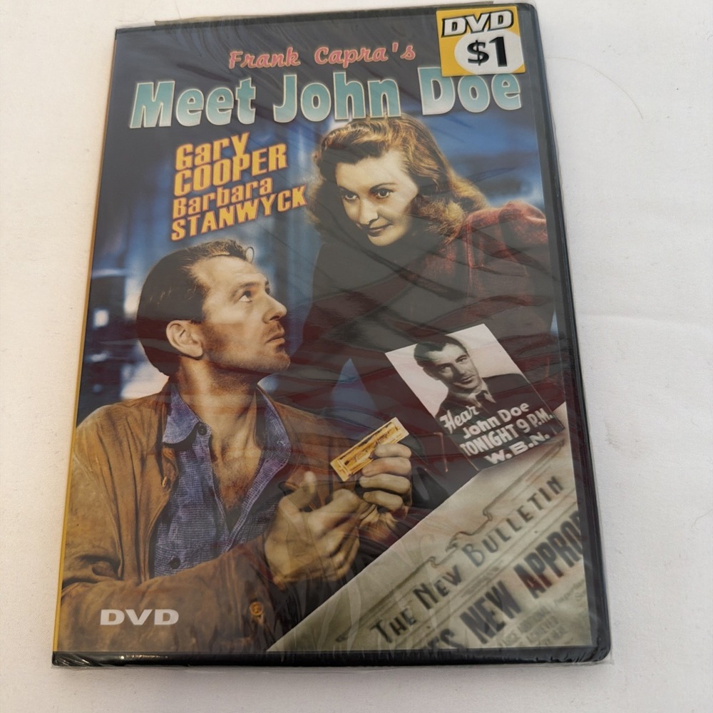 Frank Capras Meet John Doe Gary‎ Cooper DVD New Sealed